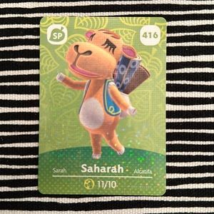 Genuine ACNH Saharah NPC amiibo card